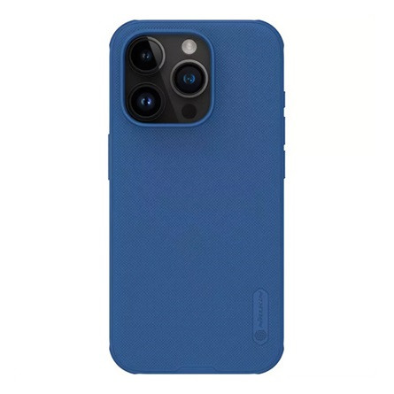 Nillkin iPhone 15 Pro Max NILLKIN SUPER FROSTED PRO MAGNETIC műanyag telefonvédő ütésállóság, MagSafe, SÖTÉTKÉK