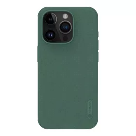   Nillkin iPhone 15 Pro Max NILLKIN SUPER FROSTED PRO műanyag telefonvédő ütésállóság, érdes felület, SÖTÉTZÖLD