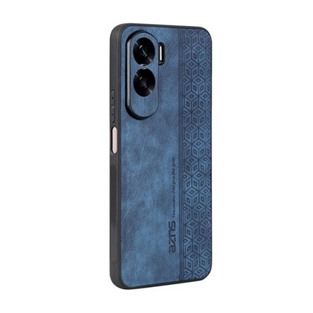 Gigapack Honor 90 Lite 5G Gigapack szilikon telefonvédő bőr hatású hátlap, prémium, SÖTÉTKÉK