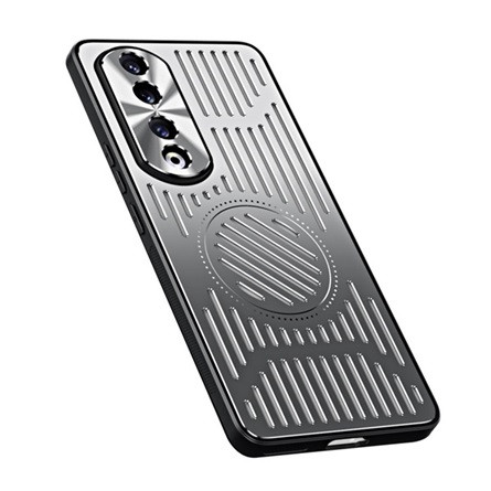 Gigapack Honor 90 5G Gigapack szilikon telefonvédő ütésállóság, csíkos, EZÜST