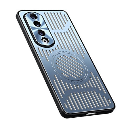 Gigapack Honor 90 5G Gigapack szilikon telefonvédő ütésállóság, csíkos, VILÁGOSKÉK