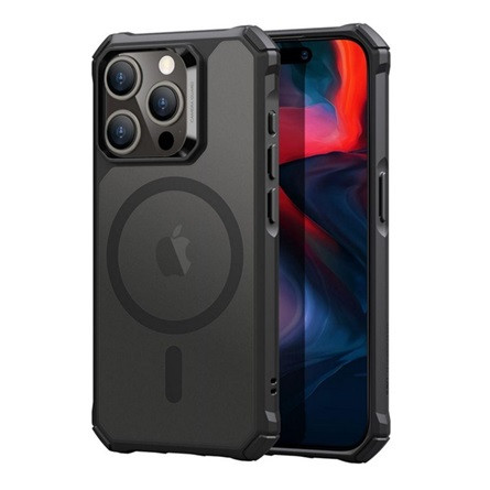 Esr iPhone 15 Pro ESR AIR ARMOR HALOLOCK műanyag telefonvédő ütésállóság, MagSafe, FEKETE