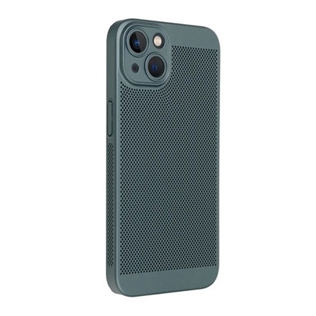 Gigapack iPhone 15 Gigapack műanyag telefonvédő légáteresztő, kameravédő, SÖTÉTZÖLD