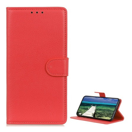 Gigapack Honor X6a 4G Gigapack Tok álló, bőr hatású FLIP, prémium, PIROS