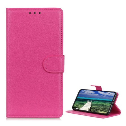 Gigapack Honor X6a 4G Gigapack Tok álló, bőr hatású FLIP, prémium, MAGENTA
