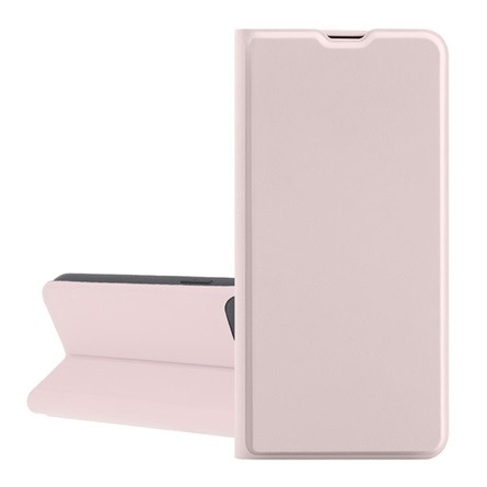 Gigapack iPhone X 5.8 GIGAPACK Tok álló, bőr hatású FLIP, kártyazseb, BABARÓZSASZÍN