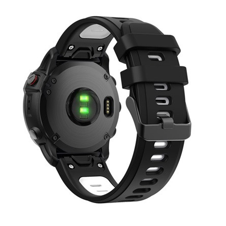 Gigapack Garmin Fenix E Gigapack Pótszíj egyedi méret, QuickFit csatlakozás, FEKETE/FEHÉR