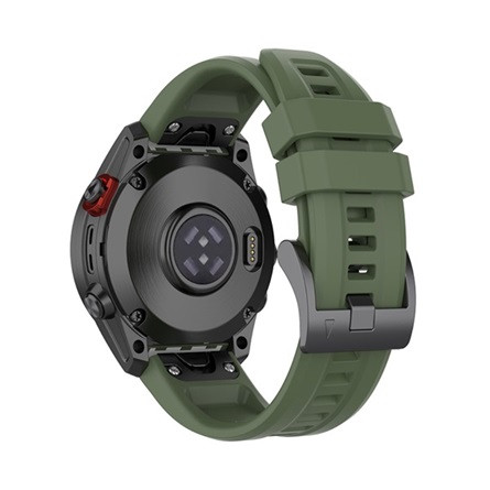 Gigapack Garmin Fenix 7S Solar Gigapack pótszíj egyedi méret, QuickFit csatlakozás, SÖTÉTZÖLD