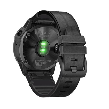 Gigapack Garmin Fenix E Gigapack Pótszíj egyedi méret, QuickFit csatlakozás, FEKETE