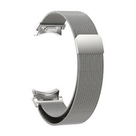 Gigapack Samsung Watch 6 eSIM 44mm GIGAPACK Pótszíj egyedi méret, mágneses, EZÜST