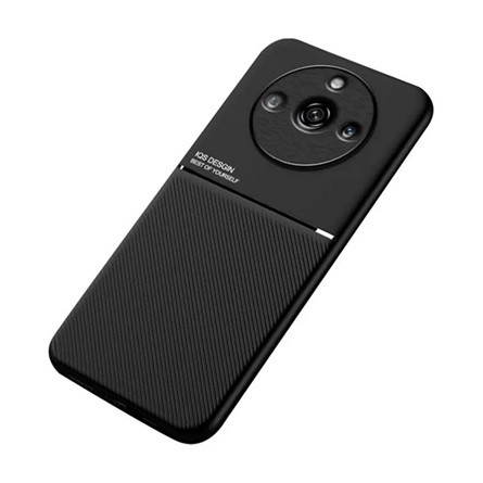 Gigapack Realme 11 Pro Plus Gigapack Szilikon telefonvédő ütésállóság, csíkos, FEKETE