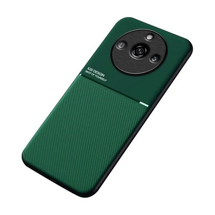 Gigapack Realme 11 Pro Plus Gigapack Szilikon telefonvédő ütésállóság, csíkos, SÖTÉTZÖLD