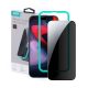 Esr iPhone 15 Pro Max ESR képernyővédő üveg 2.5D, betekintés védelem + segédkeret, FEKETE