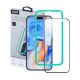Esr iPhone 15 Plus ESR ARMORITE képernyővédő üveg 2.5D, 9H + segédkeret, FEKETE
