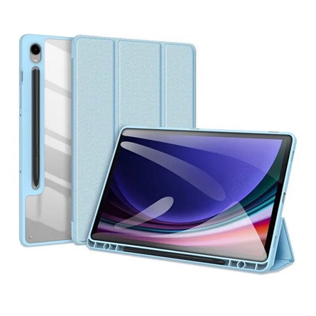 Dux Ducis Samsung Tab S9 FE LTE DUX DUCIS TOBY tok álló, bőr hatású aktív FLIP, ceruza tartó, VILÁGOSKÉK