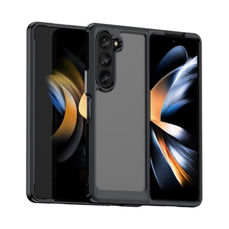Gigapack Samsung Z Fold5 5G Gigapack szilikon telefonvédő ütésállóság, kameravédő, FEKETE