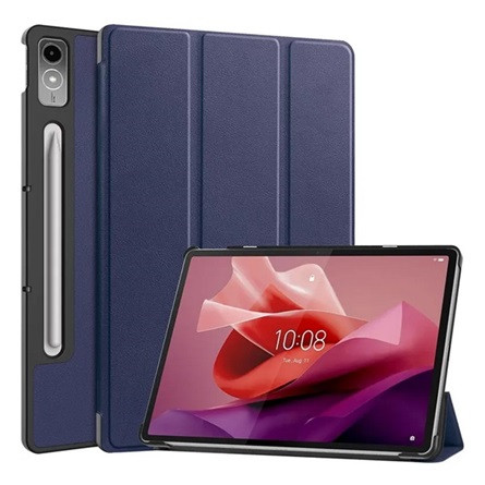 Gigapack Lenovo Tab P12 GIGAPACK tok álló, bőr hatású aktív FLIP, ceruza tartó, SÖTÉTKÉK