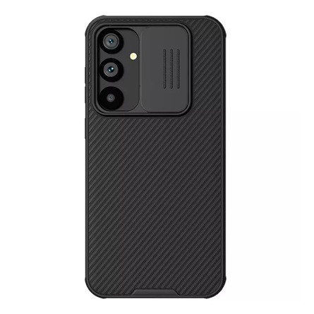 Nillkin Samsung S23 FE NILLKIN CAMSHIELD PRO szilikon telefonvédő ütésállóság, csíkos, FEKETE