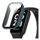 Gigapack Xiaomi Smart Band 8 Active Gigapack Műanyag keret ütésállóság + kijelzővédő üveg SÖTÉTZÖLD