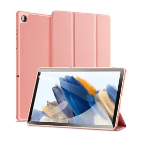   Dux Ducis Samsung Tab A9 Plus 5G DUX DUCIS DOMO tok álló, bőr hatású aktív, textil minta, RÓZSASZÍN