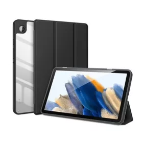   Dux Ducis Samsung Tab A9 LTE DUX DUCIS TOBY tok álló, bőr hatású aktív FLIP, asztali tartó, FEKETE
