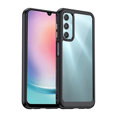 Gigapack Samsung A25 5G Gigapack Szilikon telefonvédő ütésállóság, átlátszó hátlap, FEKETE