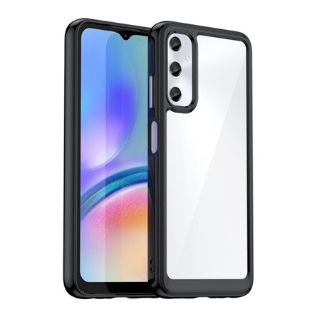 Gigapack Samsung A05s 4G GIGAPACK Szilikon telefonvédő ütésállóság, átlátszó hátlap, FEKETE