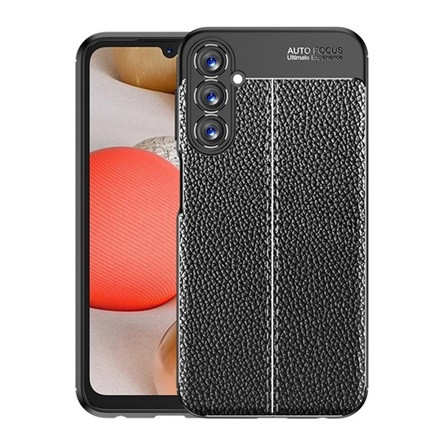 Gigapack Samsung A25 5G Gigapack szilikon telefonvédő ütésállóság, varrás minta, FEKETE