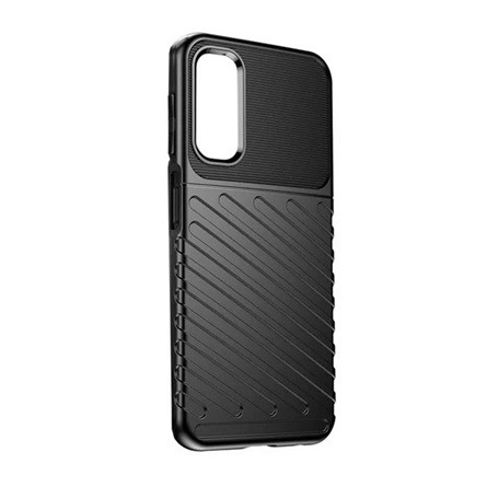 Gigapack Samsung A15 4G Gigapack Szilikon telefonvédő ütésállóság, dombor minta, FEKETE