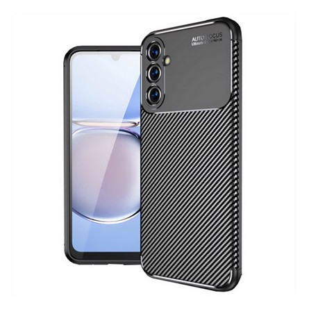 Gigapack Samsung A15 4G Gigapack Szilikon telefonvédő ütésállóság, karbon minta, FEKETE