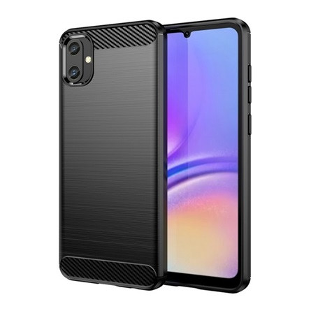 Gigapack Samsung A05 4G Gigapack Szilikon telefonvédő ütésállóság, karbon minta, FEKETE