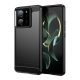 Gigapack Xiaomi 13T Pro Gigapack szilikon telefonvédő ütésállóság, karbon minta, FEKETE