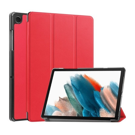 Gigapack Samsung Tab A9 LTE Gigapack Tok álló, bőr hatású aktív FLIP, asztali tartó, PIROS