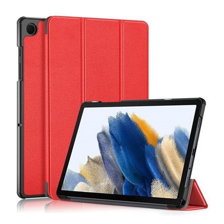Gigapack Samsung Tab A9 Plus 5G Gigapack Tok álló, bőr hatású aktív FLIP, asztali tartó, PIROS
