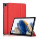 Gigapack Samsung Tab A9 Plus 5G Gigapack Tok álló, bőr hatású aktív FLIP, asztali tartó, PIROS
