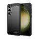 Gigapack Samsung S24 Plus 5G Gigapack Szilikon telefonvédő ütésállóság, karbon minta, FEKETE