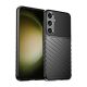 Gigapack Samsung S24 Plus 5G Gigapack Szilikon telefonvédő ütésállóság, dombor minta, FEKETE