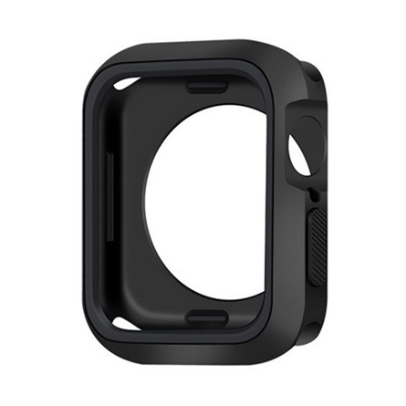 Gigapack Apple Watch Series 9 45mm GIGAPACK Szilikon keret BUMPER, ütésállóság, FEKETE