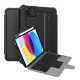 Nillkin IPAD 10.9 (2022) NILLKIN BUMPER COMBO BACKLIT billentyűzetes defender tok QWERTY, ceruza tartó, FEKETE