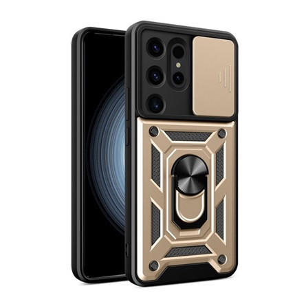 Gigapack Samsung S24 Ultra 5G Gigapack Defender szilikon telefonvédő ütésállóság, kameravédő, ARANY