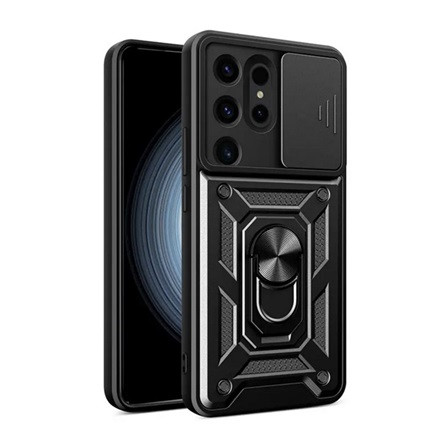 Gigapack Samsung S24 Ultra 5G Gigapack Defender szilikon telefonvédő ütésállóság, kameravédő, FEKETE