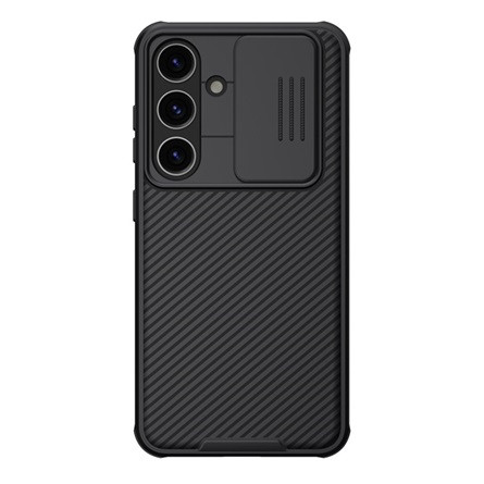 Nillkin Samsung S24 5G NILLKIN CAMSHIELD PRO MAGNETIC műanyag telefonvédő ütésállóság, csíkos, FEKETE