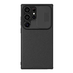   Nillkin Samsung S24 Ultra 5G NILLKIN CAMSHIELD PRO MAGNETIC műanyag telefonvédő ütésállóság, csíkos, FEKETE
