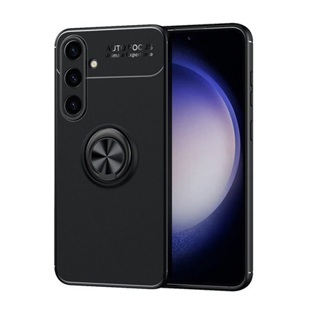 Gigapack Samsung S24 Plus 5G Gigapack Szilikon telefonvédő asztali tartó, mágneses, FEKETE