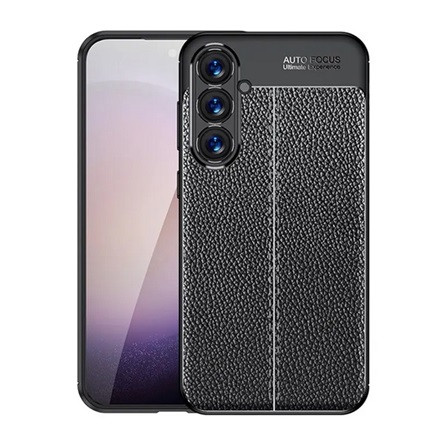 Gigapack Samsung S24 Plus 5G Gigapack Szilikon telefonvédő ütésállóság, varrás minta, FEKETE