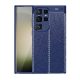 Gigapack Samsung S24 Ultra 5G Gigapack Szilikon telefonvédő ütésállóság, varrás minta, SÖTÉTKÉK