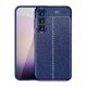 Gigapack Samsung S24 Plus 5G Gigapack Szilikon telefonvédő ütésállóság, varrás minta, SÖTÉTKÉK