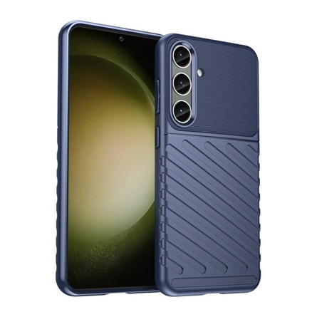 Gigapack Samsung S24 Plus 5G Gigapack Szilikon telefonvédő ütésállóság, dombor minta, SÖTÉTKÉK