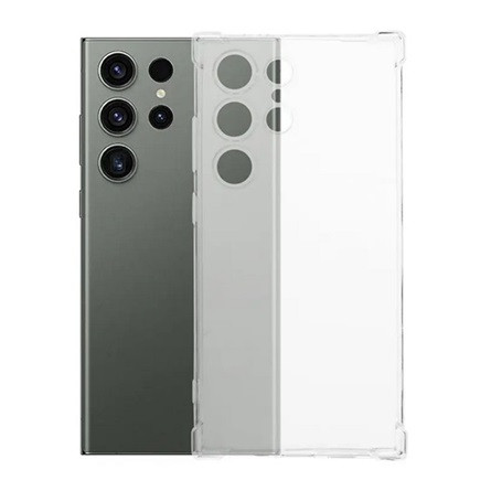 Gigapack Samsung S24 Ultra 5G Gigapack Szilikon telefonvédő ütésállóság, légpárnás sarok, ÁTLÁTSZÓ