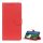 Gigapack Samsung S24 Ultra 5G Gigapack Tok álló, bőr hatású FLIP, prémium, PIROS